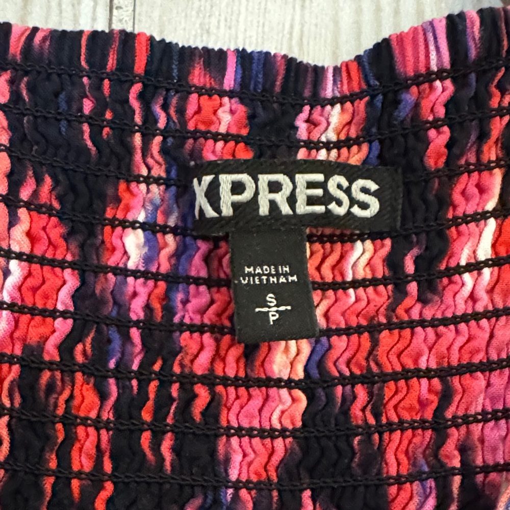 Express Pink and Black Mini Dress - Picture 4 of 6